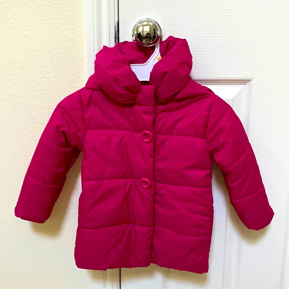 NWOT Kade Spade Pink Puffer Jacket for Toddler 18M